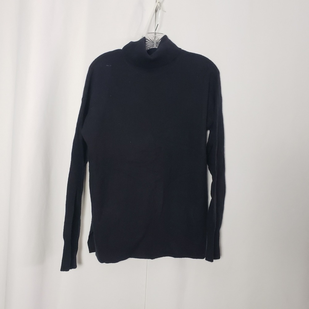 Halogen Womens Black 100% Cashmere Turtleneck Sweater Size M